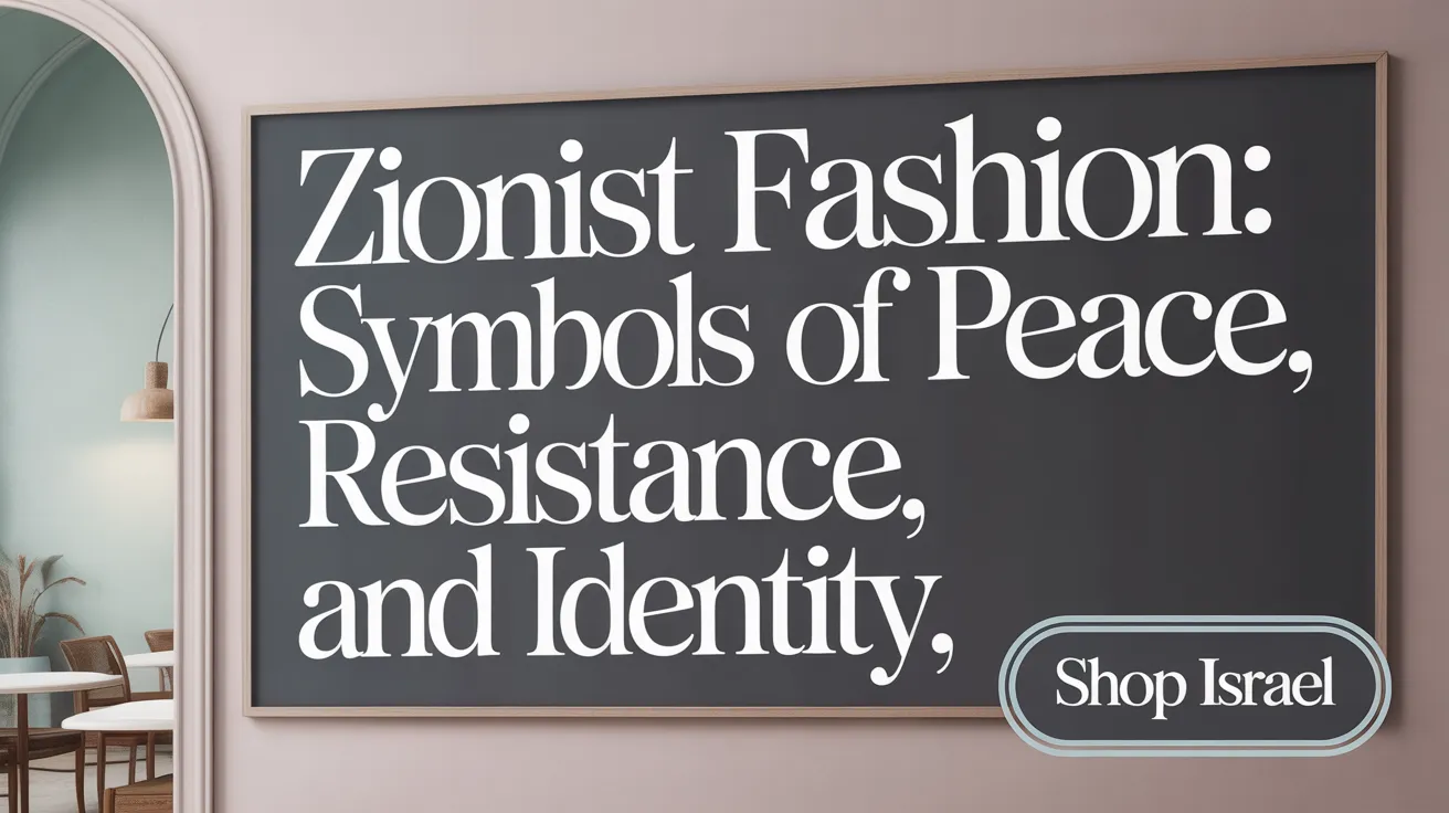 Zionist Fashion: Symbols of Peace, Resistance, and Identity
