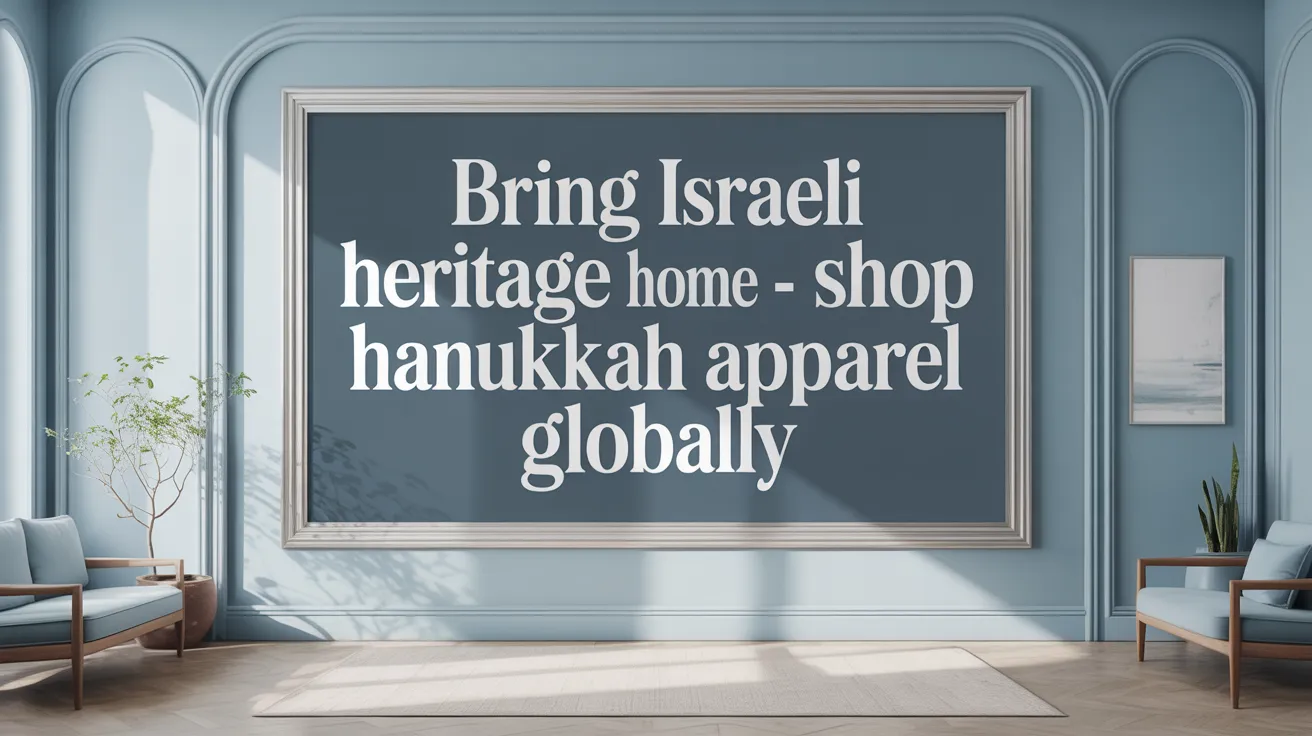 Bring Israeli Heritage Home - Shop Hanukkah Apparel Globally