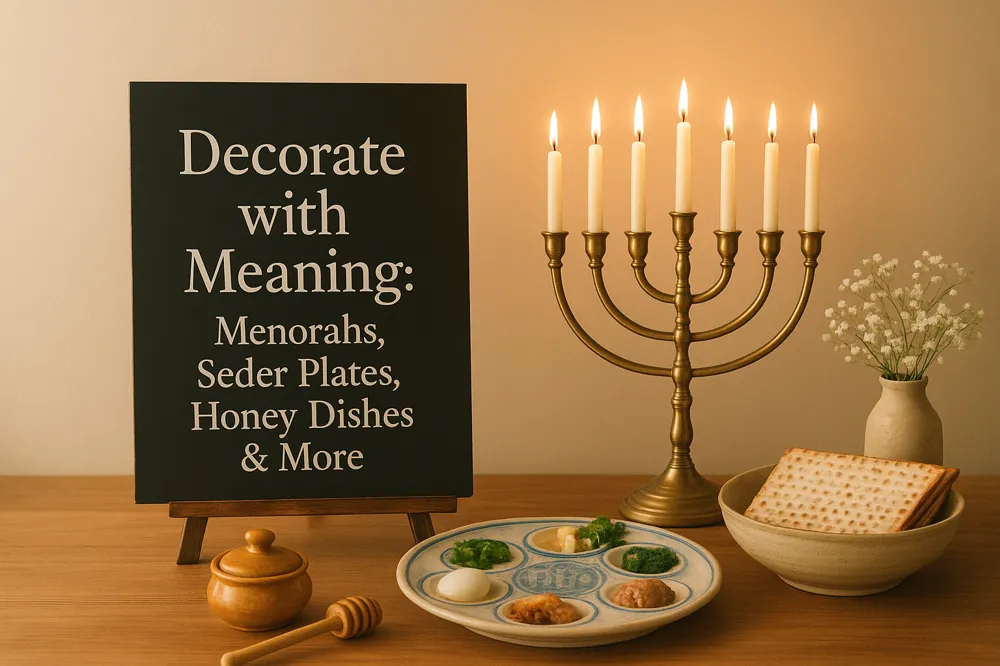 Decorate with Meaning: Menorahs, Seder Plates, Honey Dishes &amp; More