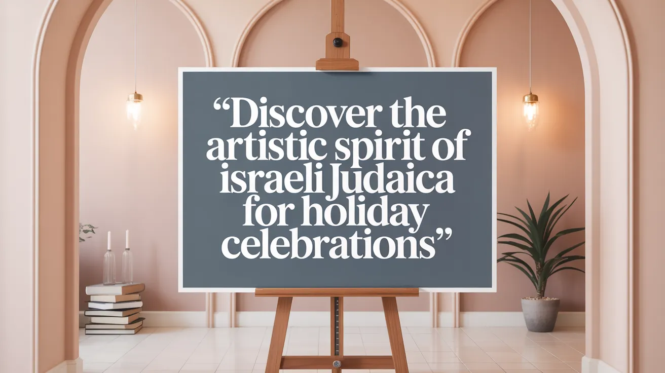 Discover the Artistic Spirit of Israeli Judaica for Holiday Celebrations