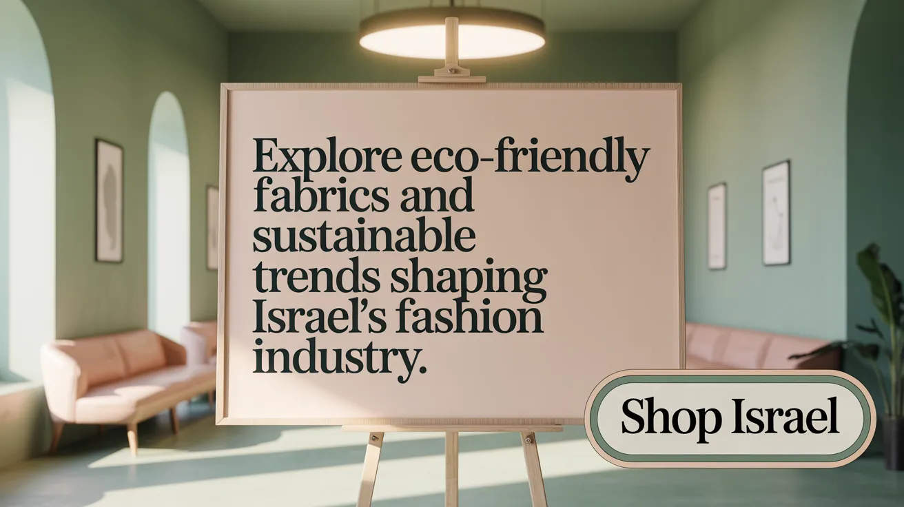 Explore eco-friendly fabrics and sustainable trends shaping Israel's fashion industry.