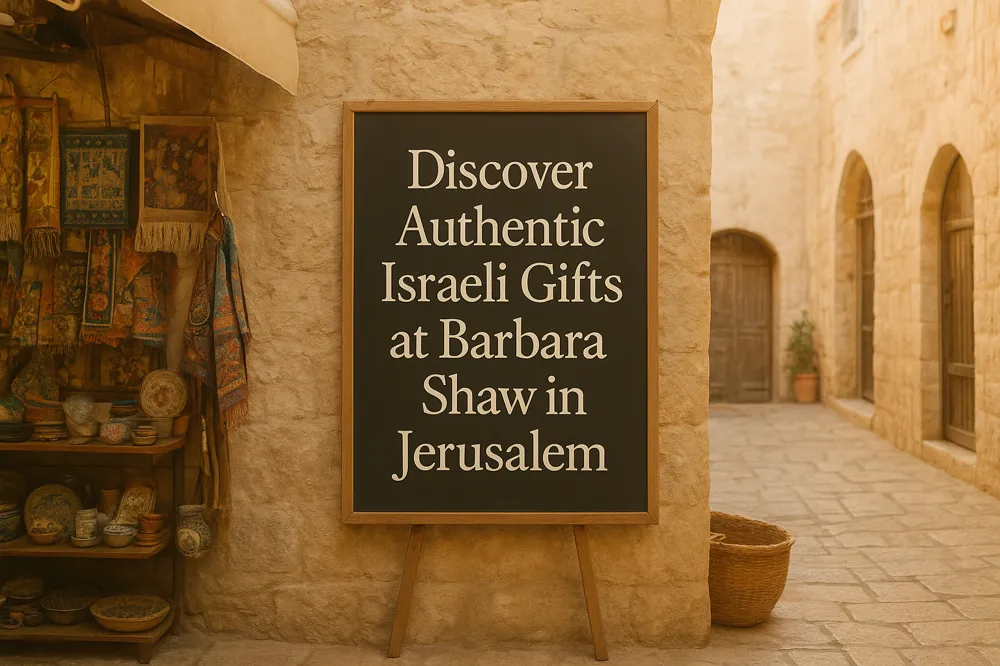 Discover Authentic Israeli Gifts at Barbara Shaw in Jerusalem