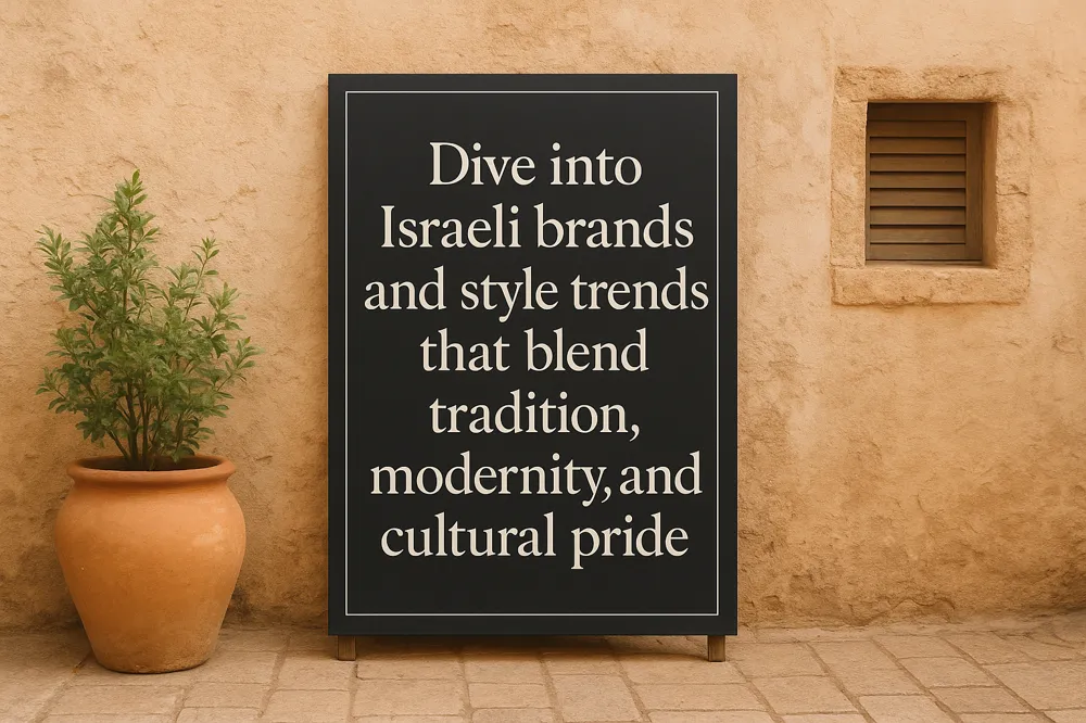 Dive into Israeli brands and style trends that blend tradition, modernity, and cultural pride.