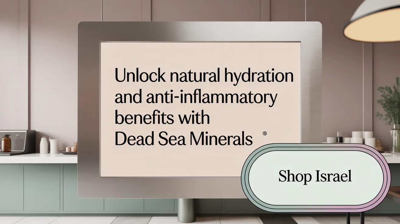 Unlock Natural Hydration and Anti-Inflammatory Benefits with Dead Sea Minerals