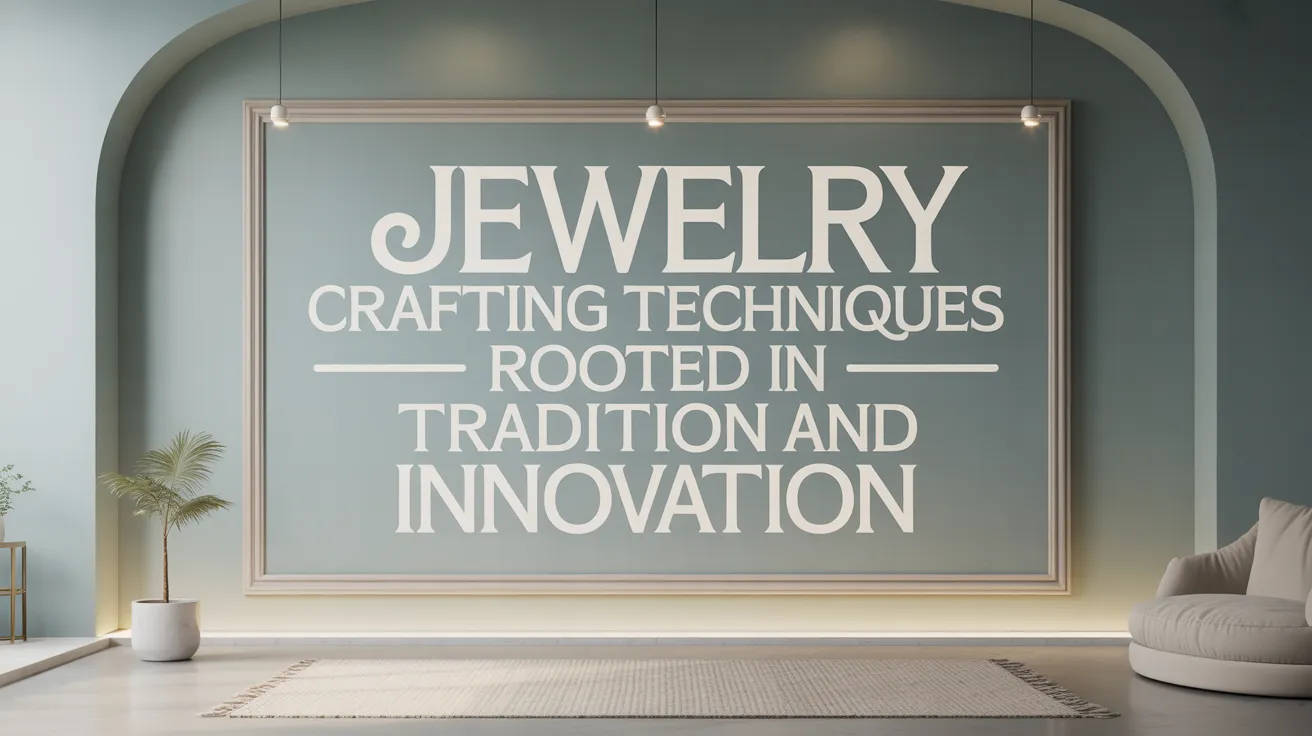 Jewelry Crafting Techniques Rooted in Tradition and Innovation