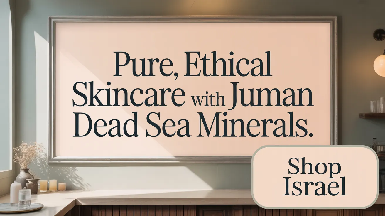 Pure, Ethical Skincare with Juman Dead Sea Minerals