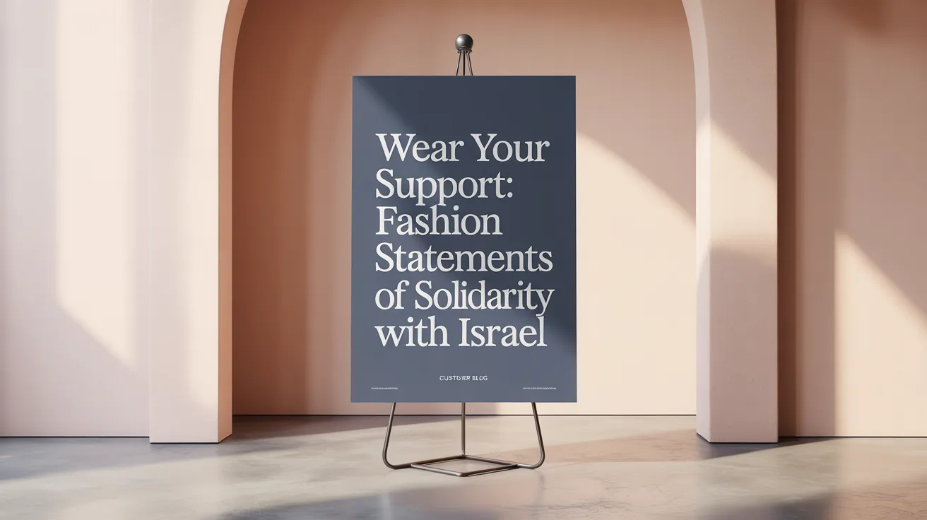 Wear Your Support: Fashion Statements of Solidarity with Israel