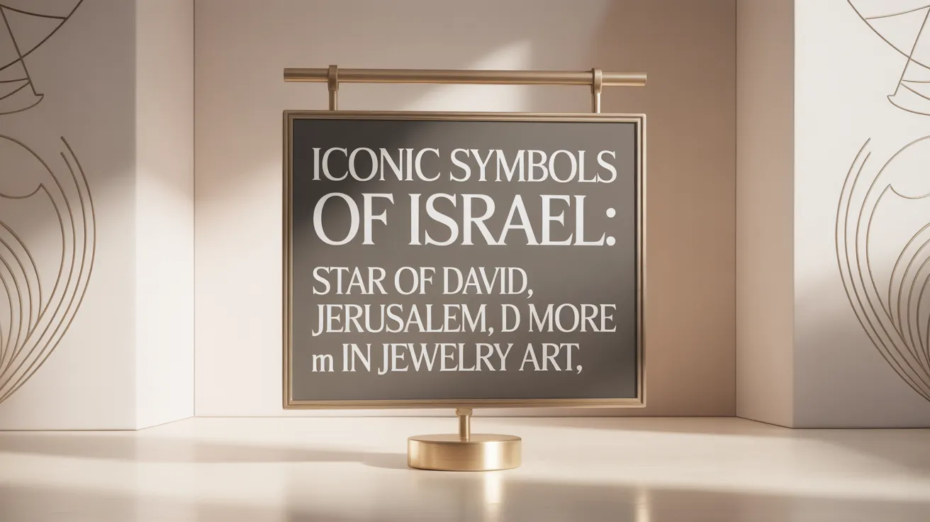 Iconic Symbols of Israel: Star of David, Jerusalem, and More in Jewelry Art