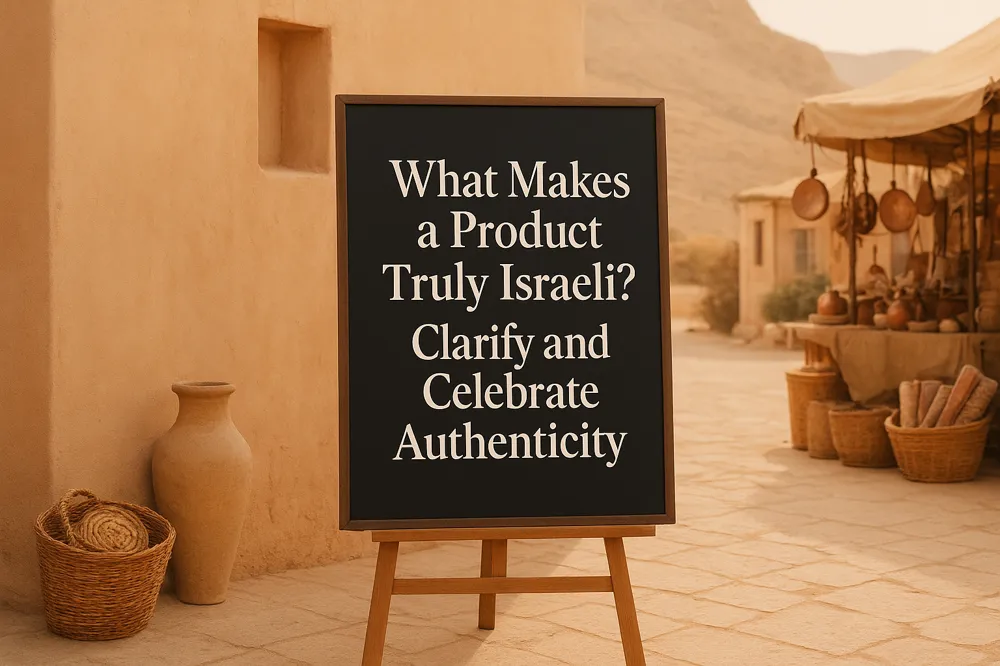What Makes a Product Truly Israeli? Clarify and Celebrate Authenticity