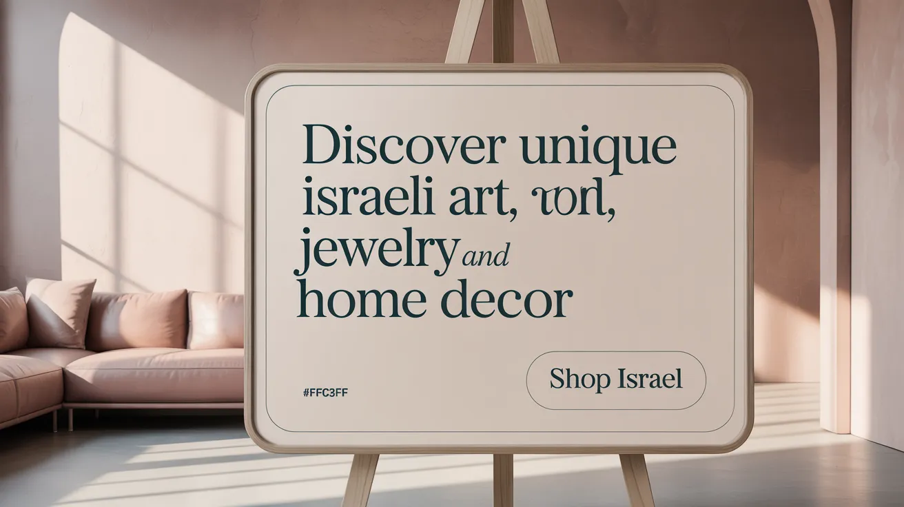 Discover Unique Israeli Art, Jewelry, and Home Decor