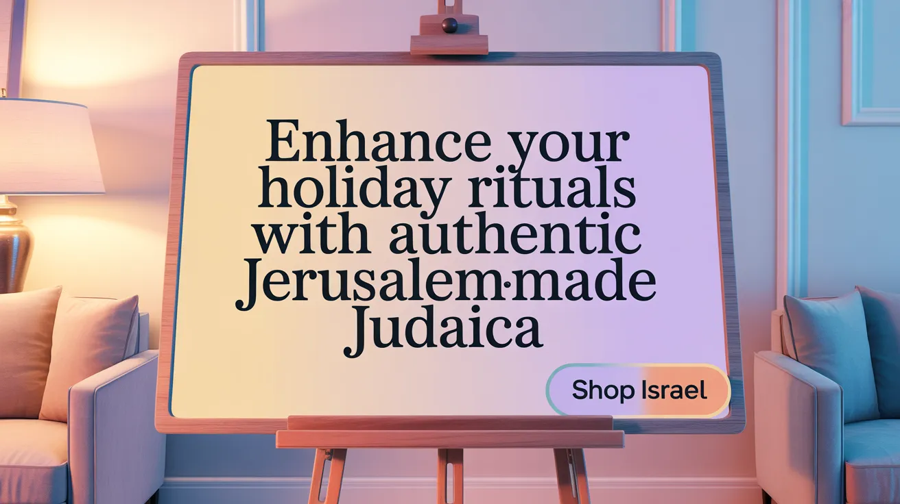 Enhance Your Holiday Rituals with Authentic Jerusalem-Made Judaica