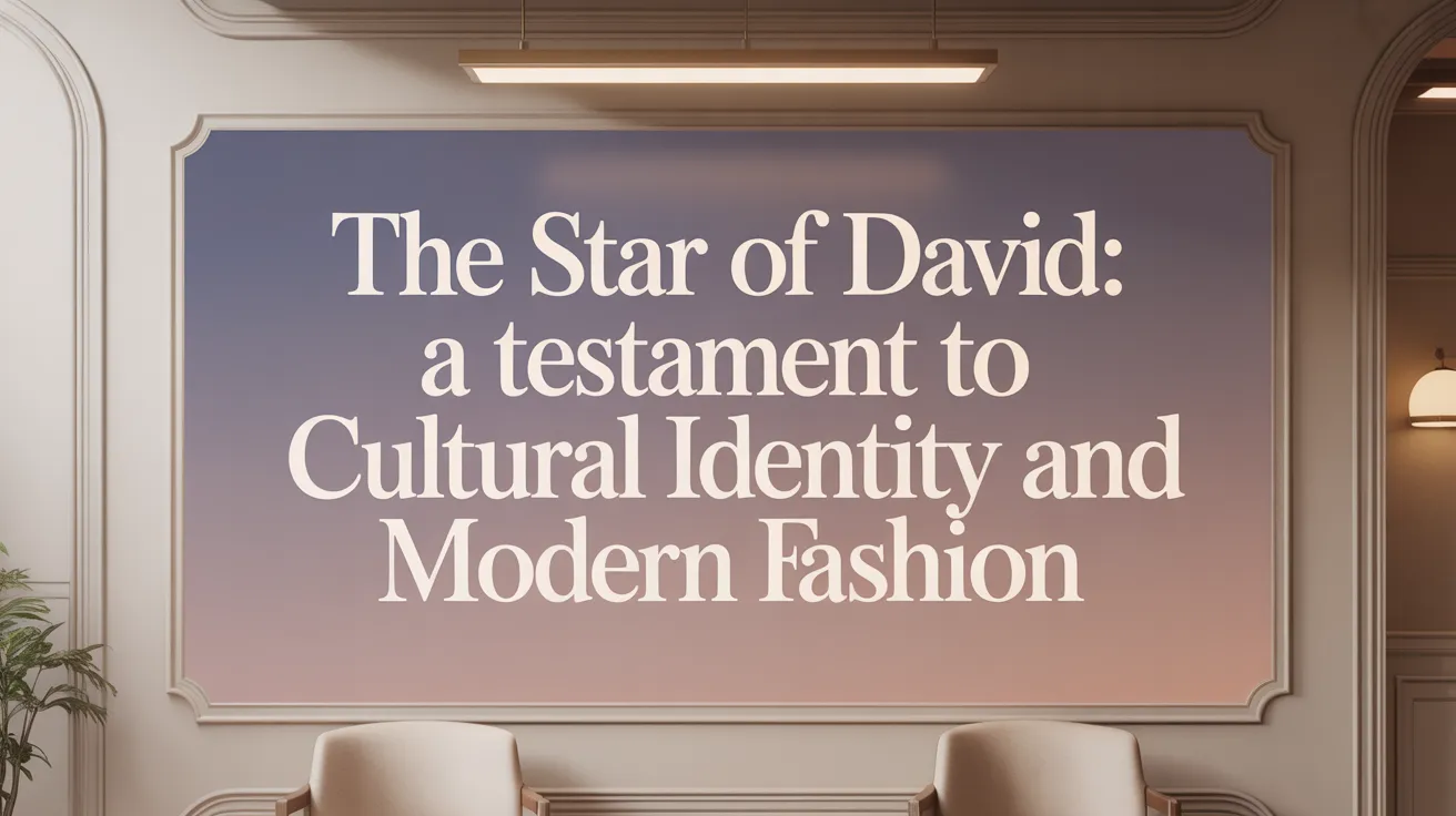 The Star of David: A Testament to Cultural Identity and Modern Fashion
