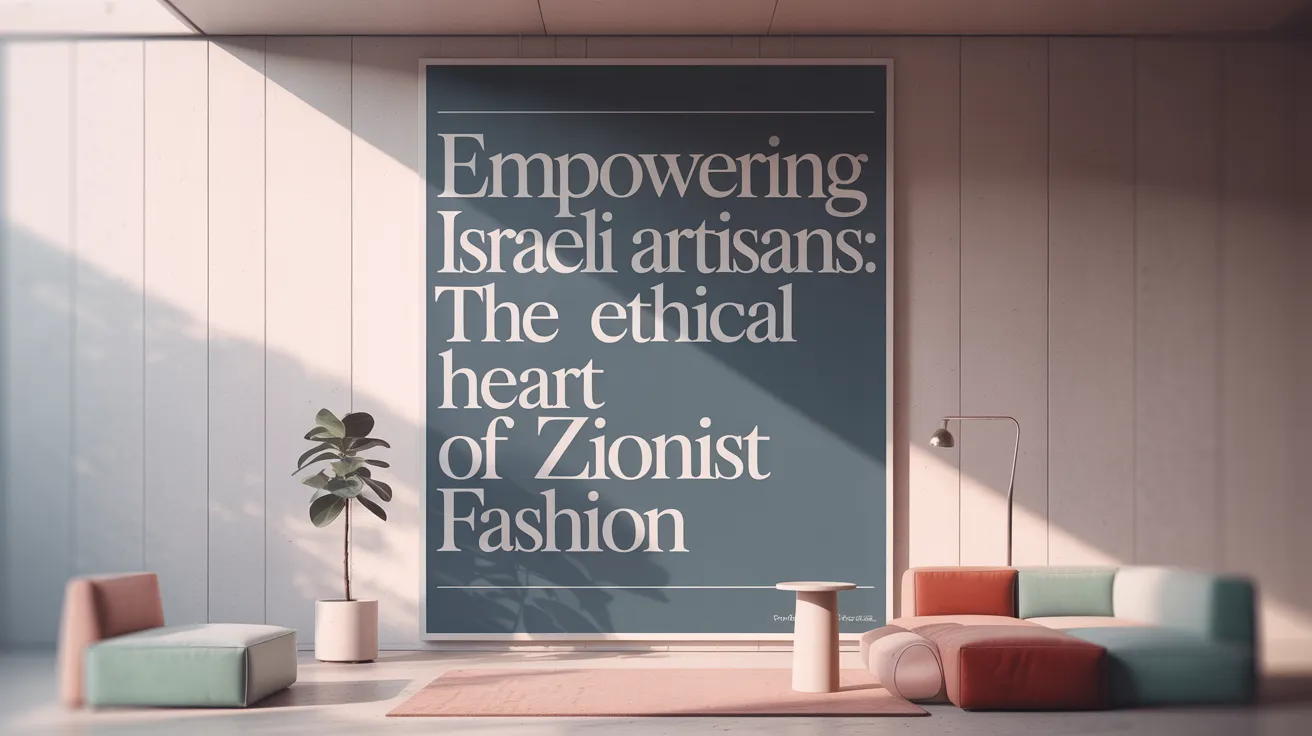 Empowering Israeli Artisans: The Ethical Heart of Zionist Fashion