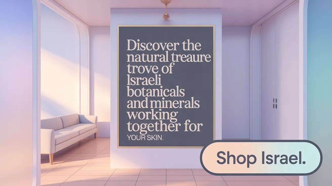 Discover the natural treasure trove of Israeli botanicals and minerals working together for your skin