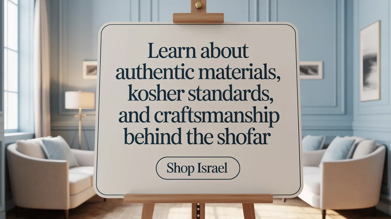 Learn About Authentic Materials, Kosher Standards, and Craftsmanship Behind the Shofar