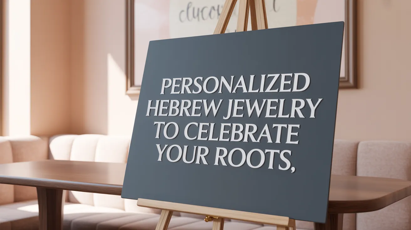 Personalized Hebrew Jewelry to Celebrate Your Roots