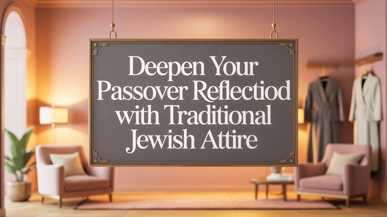 Deepen Your Passover Reflection with Traditional Jewish Attire