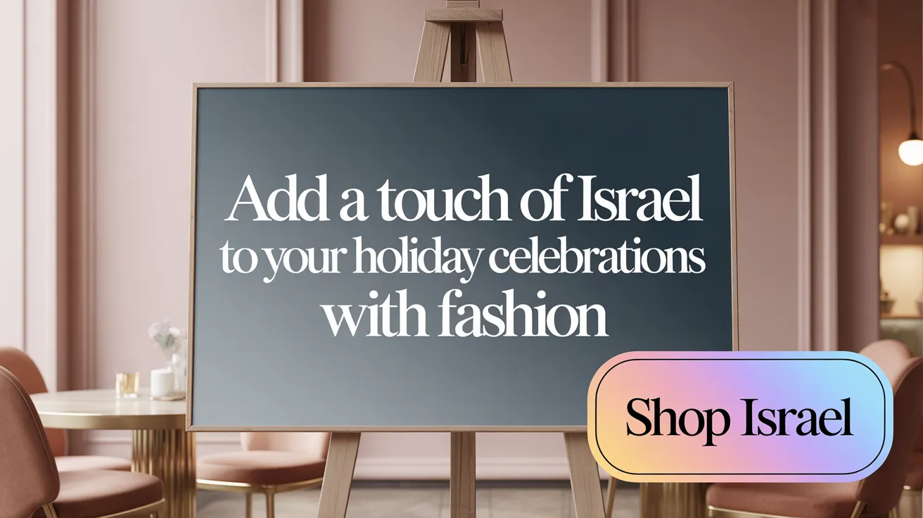 Add a Touch of Israel to Your Holiday Celebrations with Fashion
