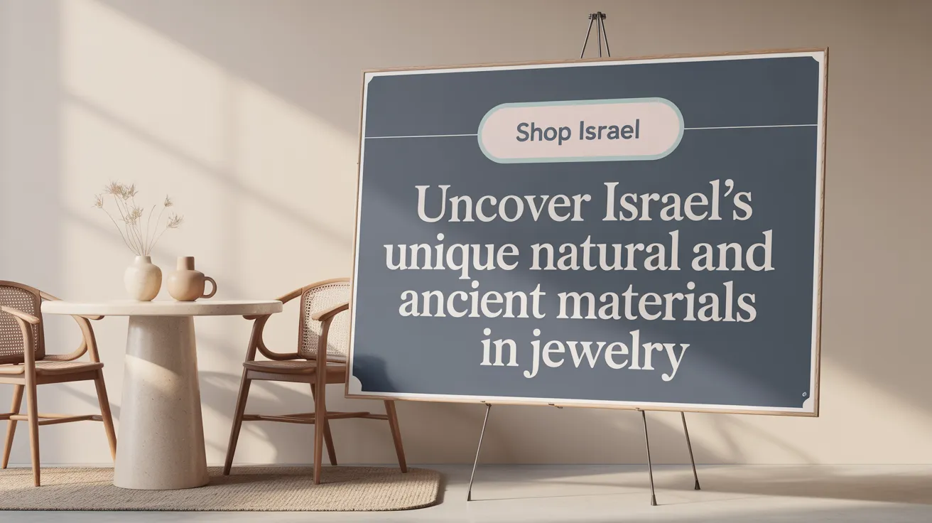 Uncover Israel’s Unique Natural and Ancient Materials in Jewelry