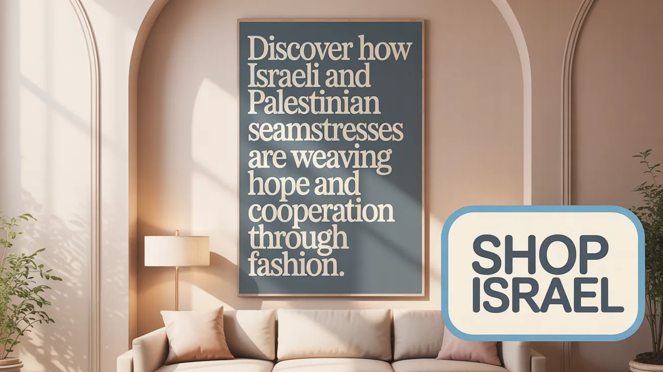 Discover how Israeli and Palestinian seamstresses are weaving hope and cooperation through fashion.
