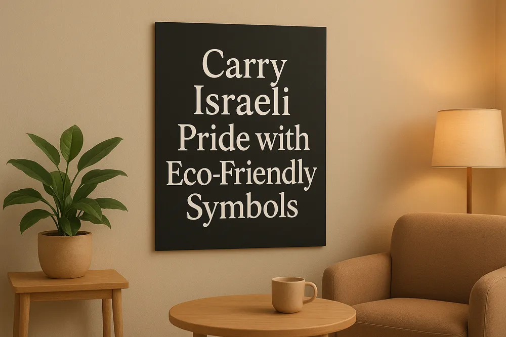 Carry Israeli Pride with Eco-Friendly Symbols