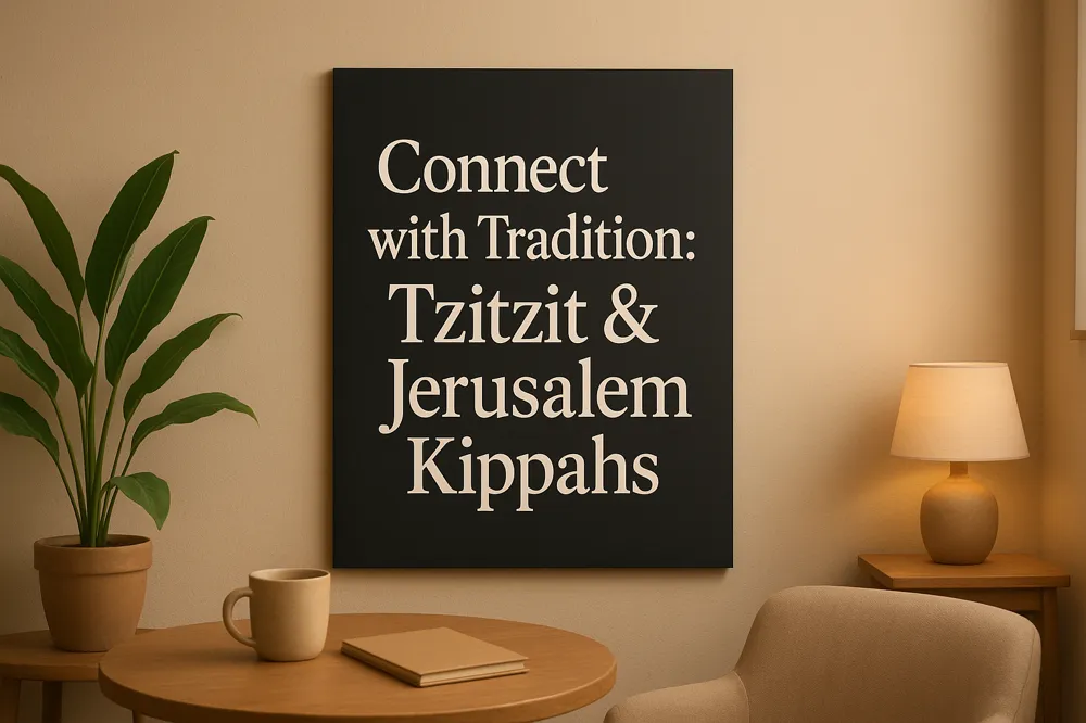 Connect with Tradition: Tzitzit &amp; Jerusalem Kippahs