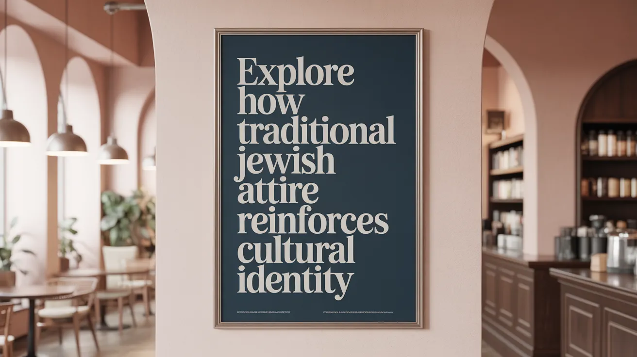 Explore How Traditional Jewish Attire Reinforces Cultural Identity