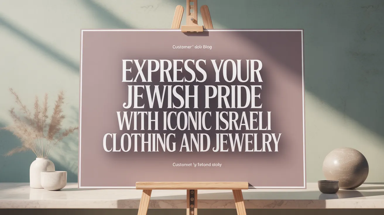Express Your Jewish Pride with Iconic Israeli Clothing and Jewelry