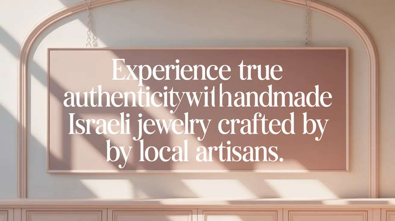 Experience true authenticity with handmade Israeli jewelry crafted by local artisans.