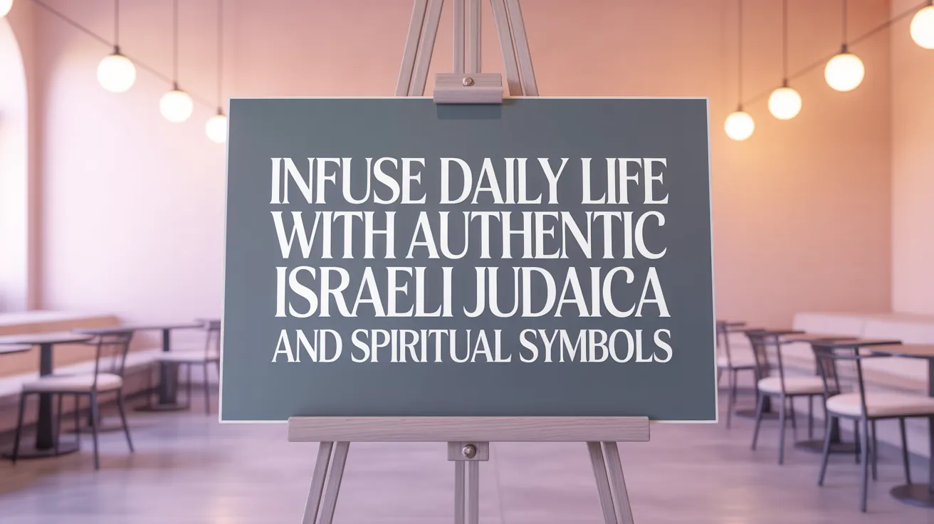 Infuse Daily Life with Authentic Israeli Judaica and Spiritual Symbols