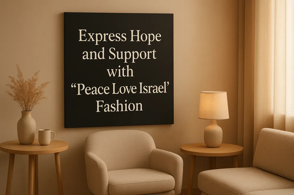 Express Hope and Support with 'Peace Love Israel' Fashion