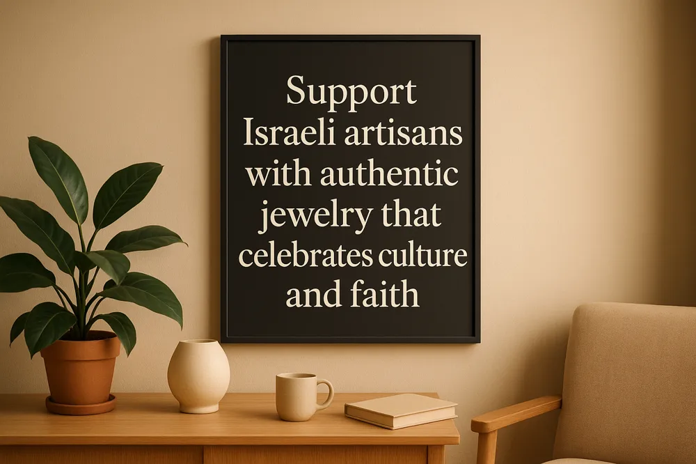 Support Israeli artisans with authentic jewelry that celebrates culture and faith