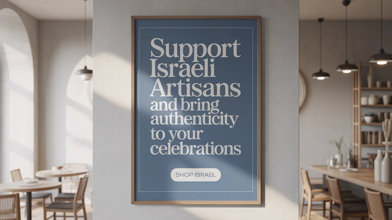 Support Israeli Artisans and Bring Authenticity to Your Celebrations