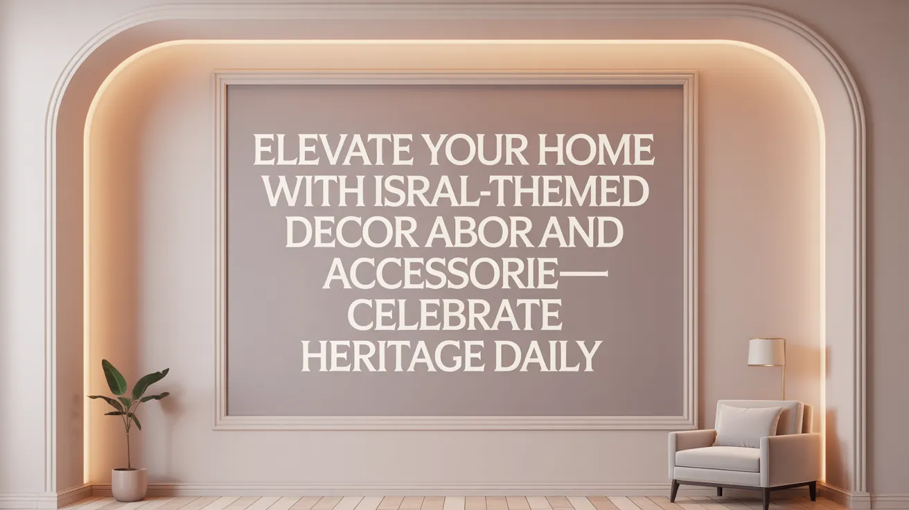 Elevate Your Home with Israel-Themed Decor and Accessories—Celebrate Heritage Daily