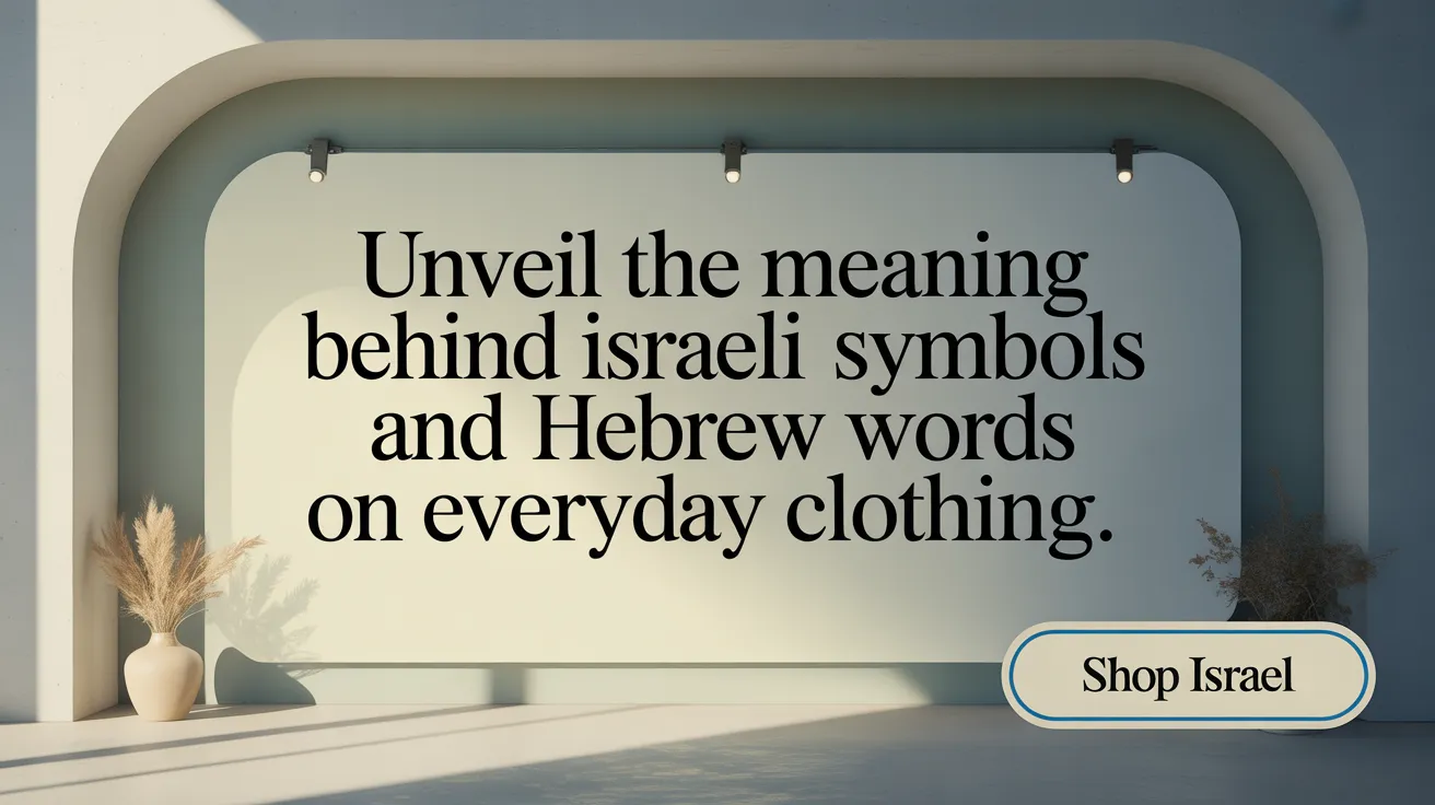 Unveil the meaning behind Israeli symbols and Hebrew words on everyday clothing.