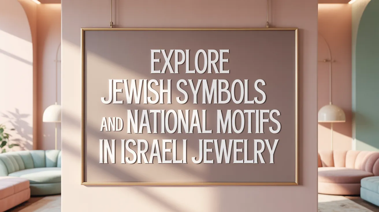 Explore Jewish Symbols and National Motifs in Israeli Jewelry