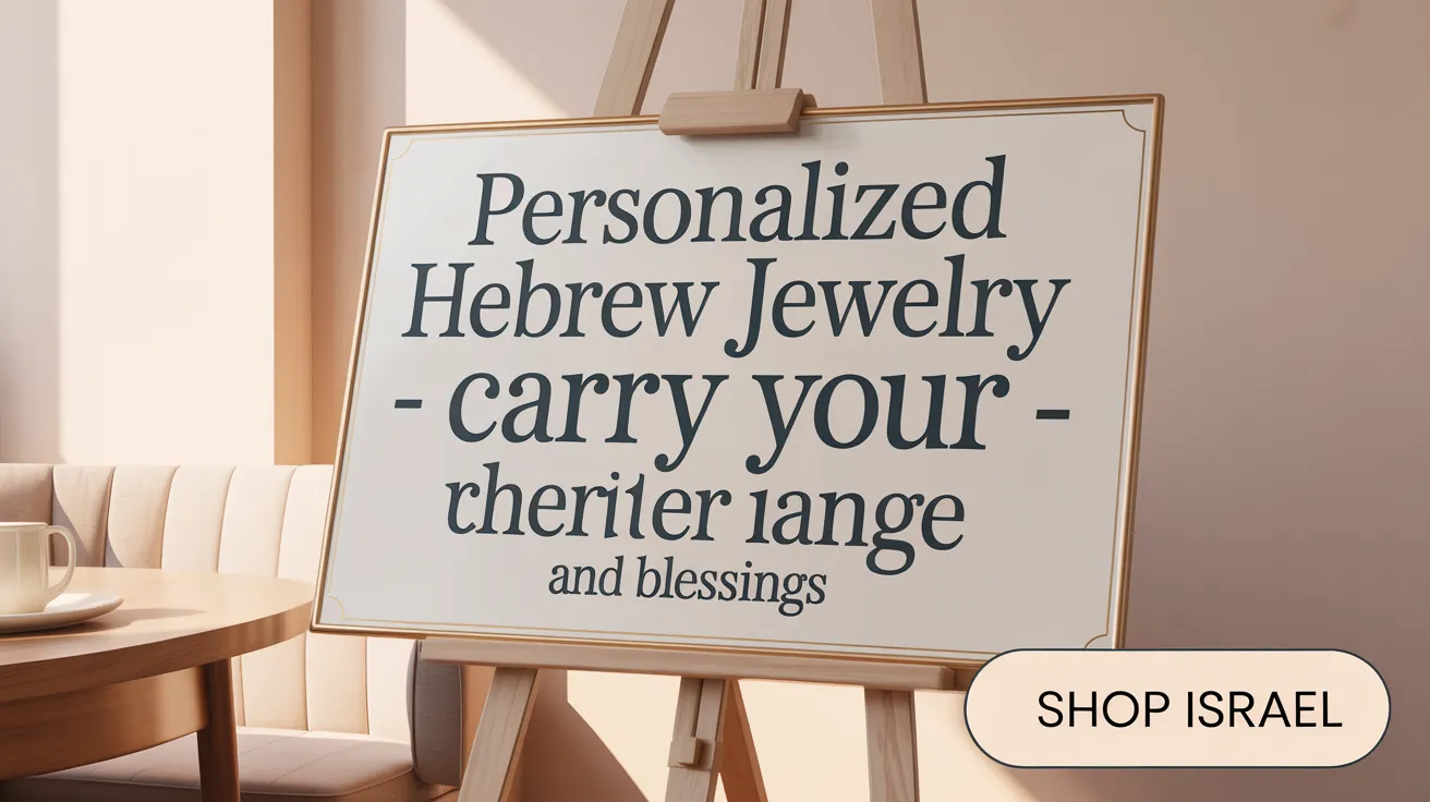 Personalized Hebrew Jewelry - Carry Your Heritage and Blessings