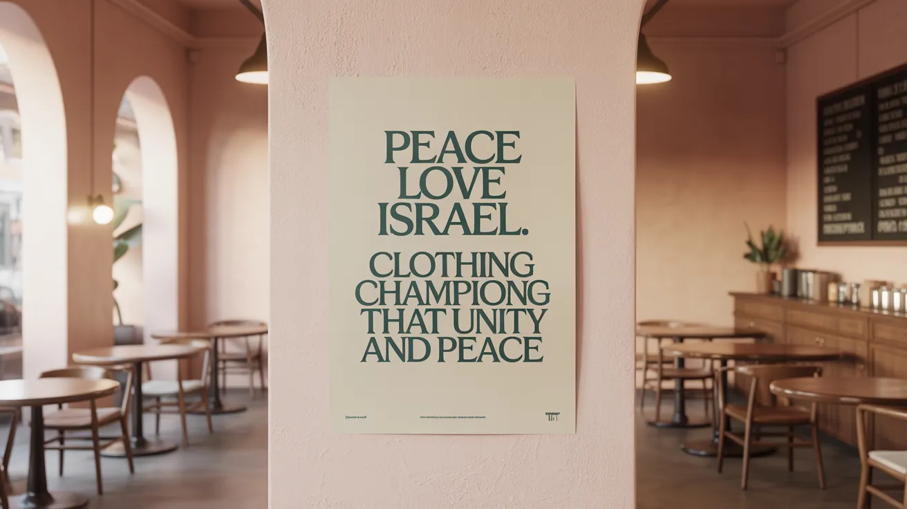 Peace Love Israel: Clothing That Champions Unity and Peace