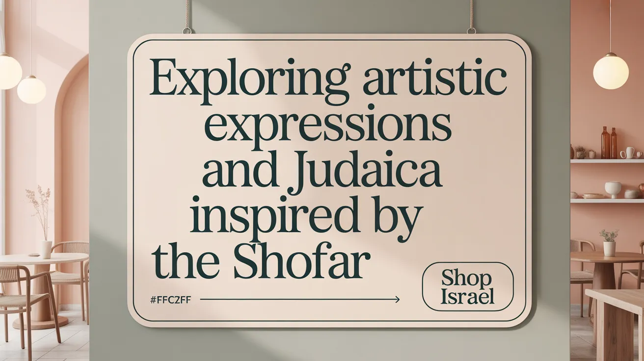 Exploring Artistic Expressions and Judaica Inspired by the Shofar