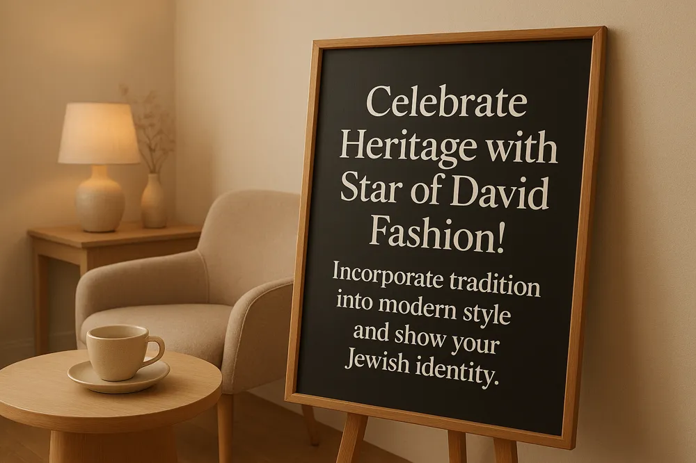 Celebrate Heritage with Star of David Fashion! Incorporate tradition into modern style and show your Jewish identity.