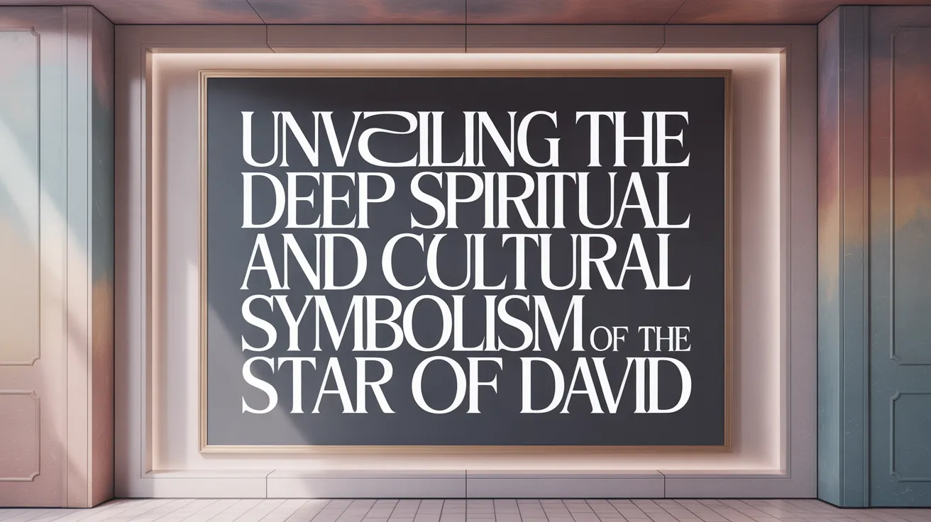 Unveiling the Deep Spiritual and Cultural Symbolism of the Star of David
