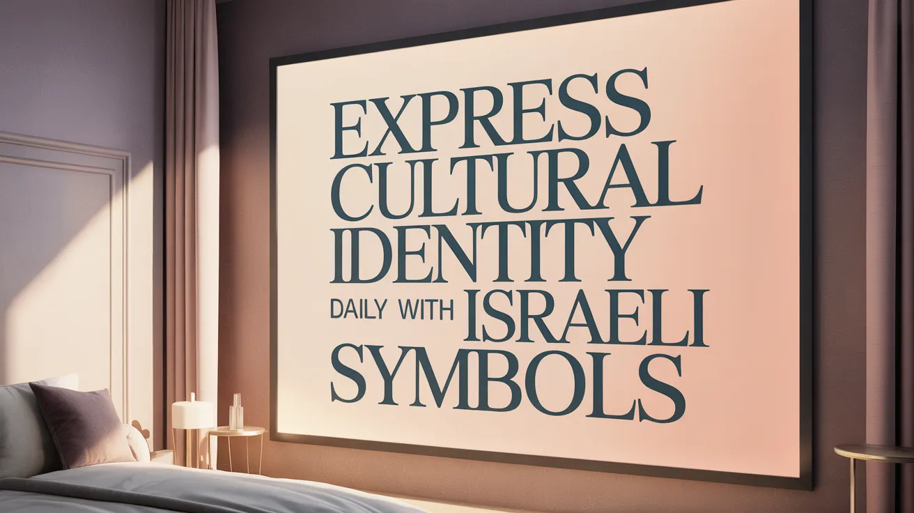 Express Cultural Identity Daily with Israeli Symbols
