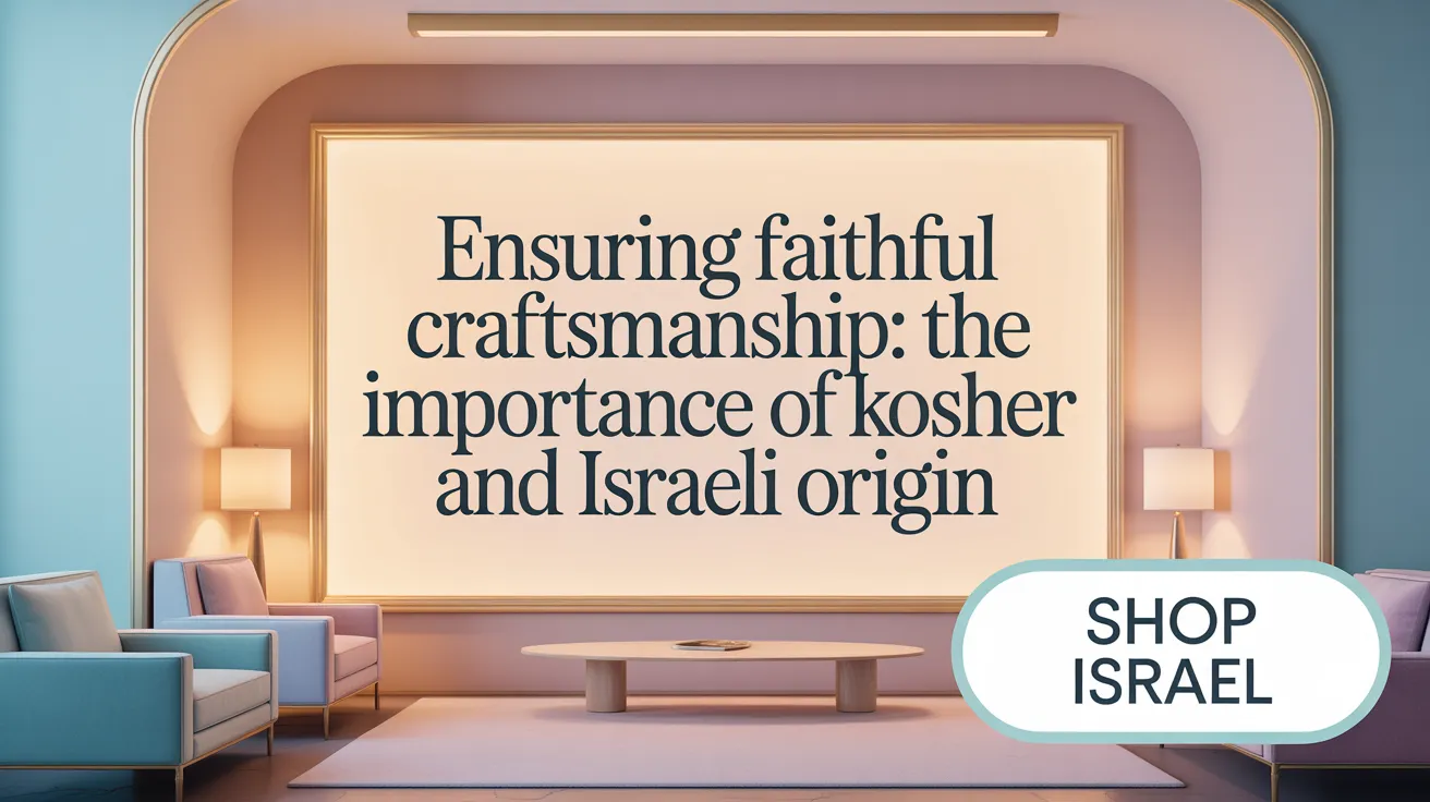 Ensuring Faithful Craftsmanship: The Importance of Kosher and Israeli Origin