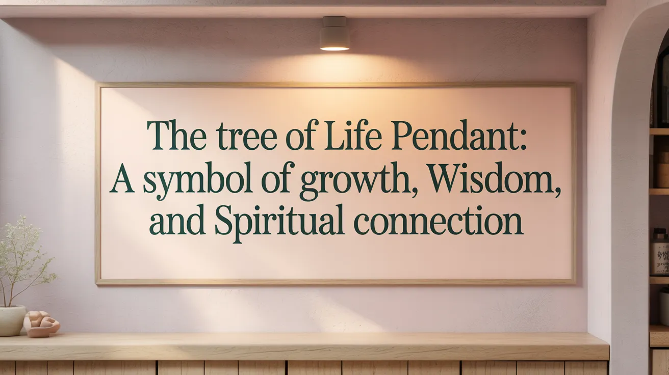The Tree of Life Pendant: A Symbol of Growth, Wisdom, and Spiritual Connection