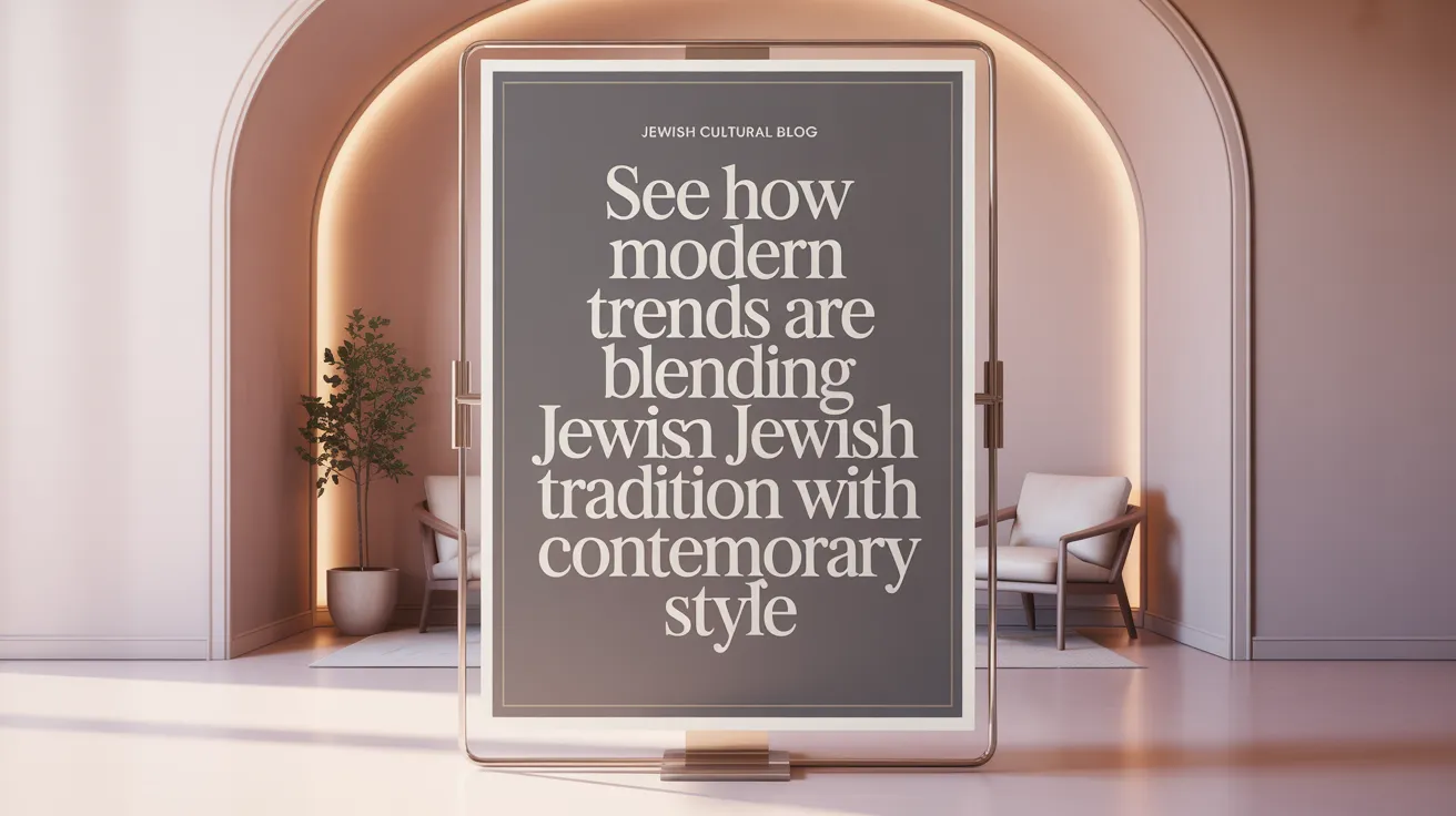 See How Modern Trends Are Blending Jewish Tradition with Contemporary Style
