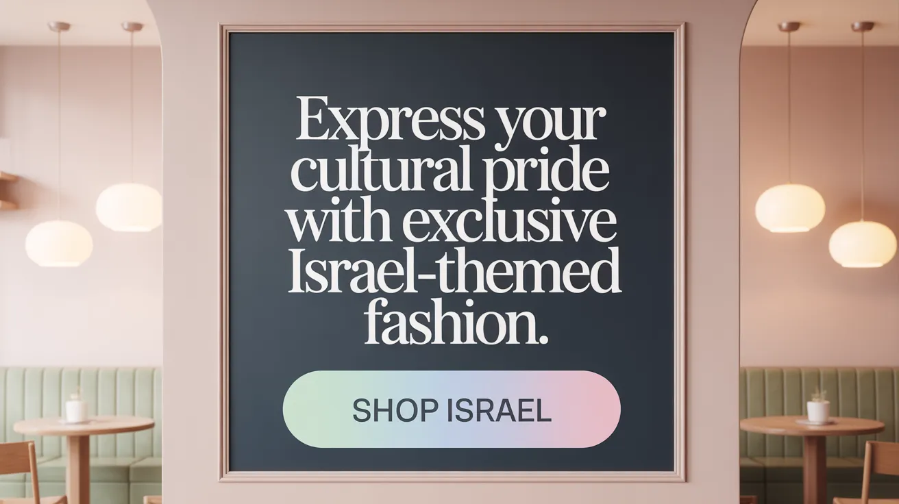 Express Your Cultural Pride with Exclusive Israel-Themed Fashion