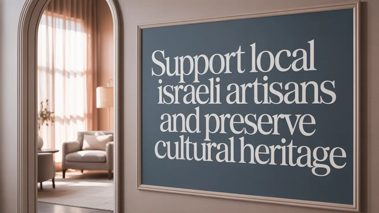 Support Local Israeli Artisans and Preserve Cultural Heritage