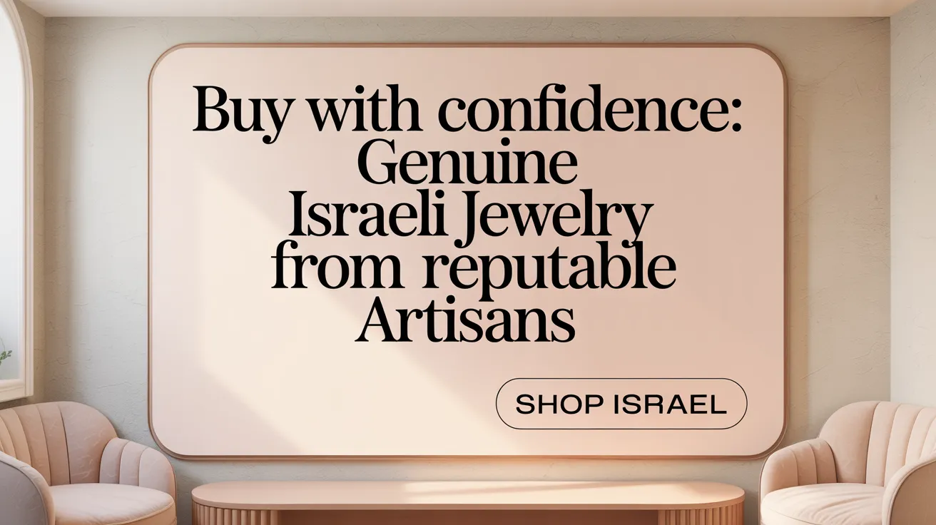 Buy with Confidence: Genuine Israeli Jewelry from Reputable Artisans