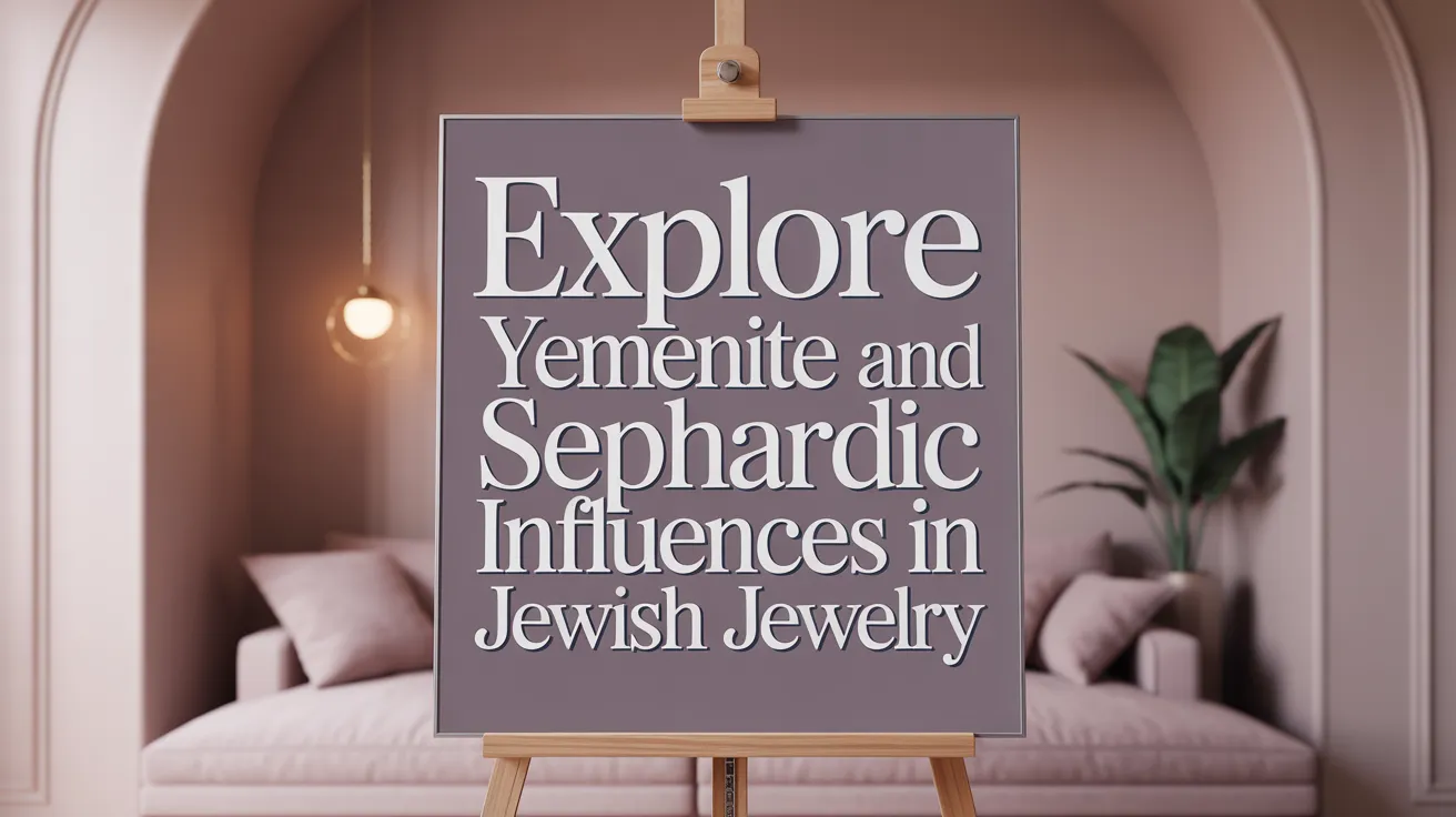 Explore Yemenite and Sephardic Influences in Jewish Jewelry
