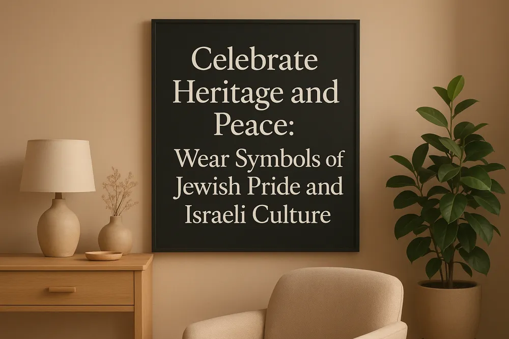 Celebrate Heritage and Peace: Wear Symbols of Jewish Pride and Israeli Culture